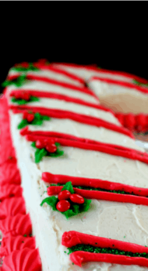 Christmas Candy Cane Cake