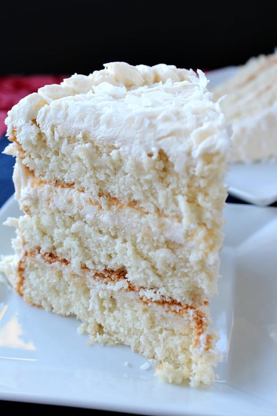 Creamy White Cake with Buttercream Frosting