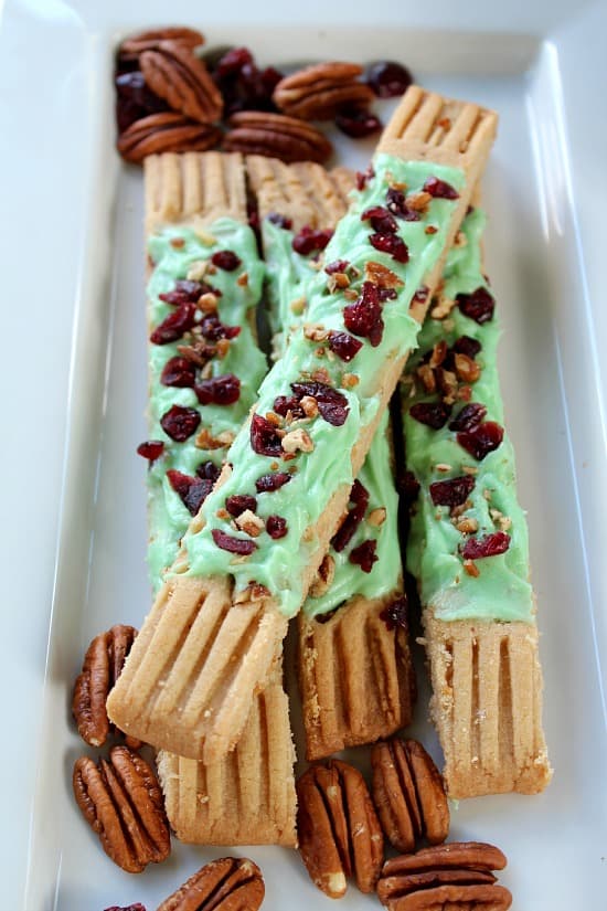 Frosted Cranberry and Pecan Fingers