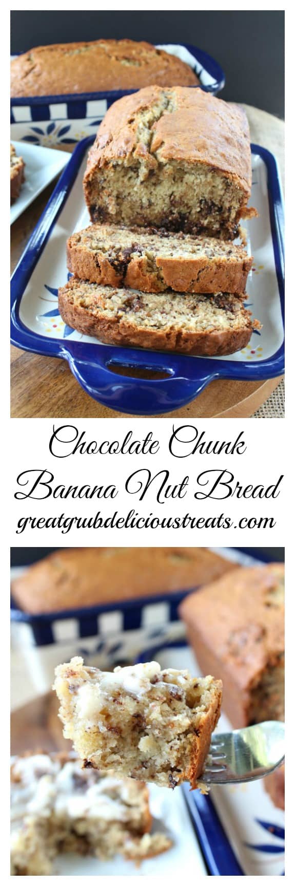 Chocolate Chunk Banana Nut Bread