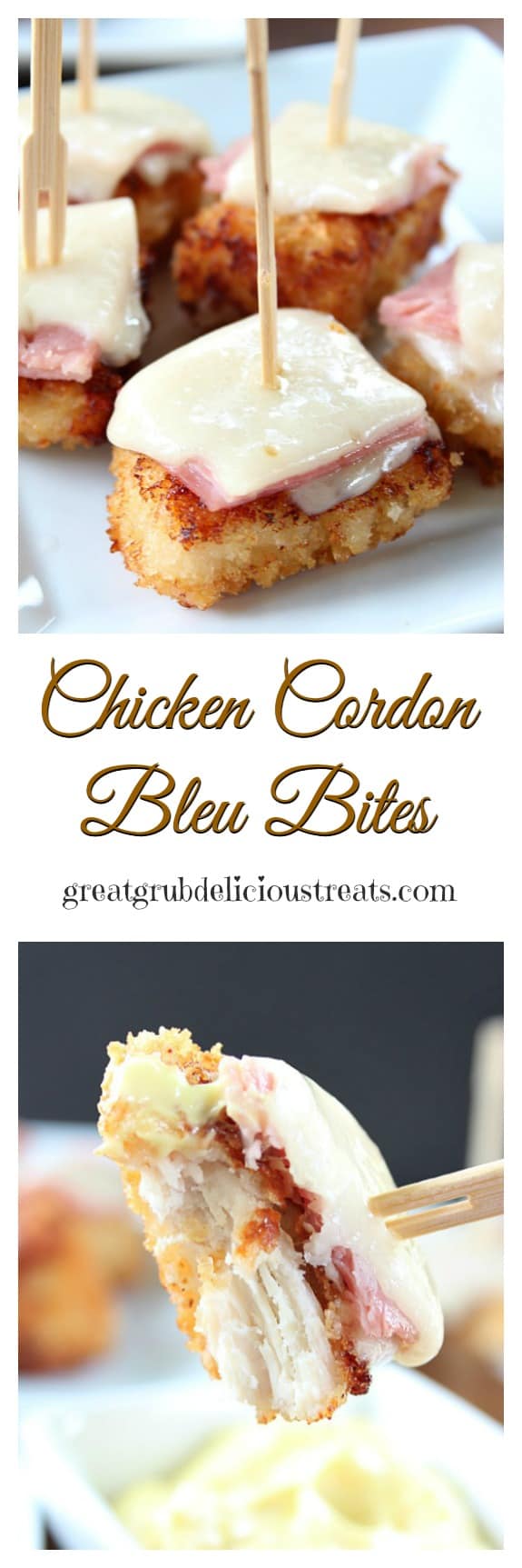Chicken Cordon Bleu Bites