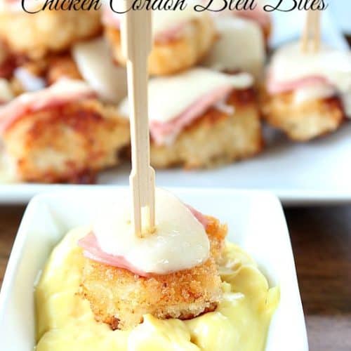 Chicken Cordon Bleu Bites Great Grub Delicious Treats