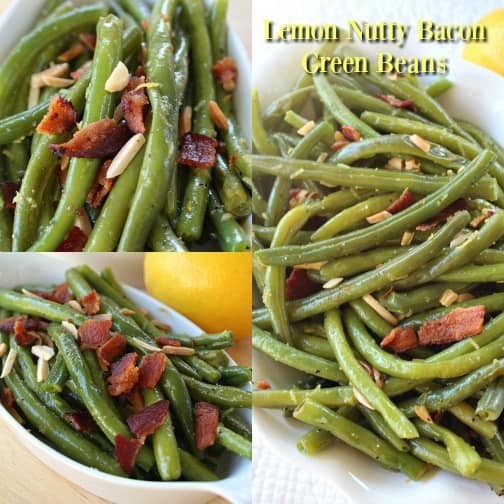 Lemon Nutty Bacon Green Beans