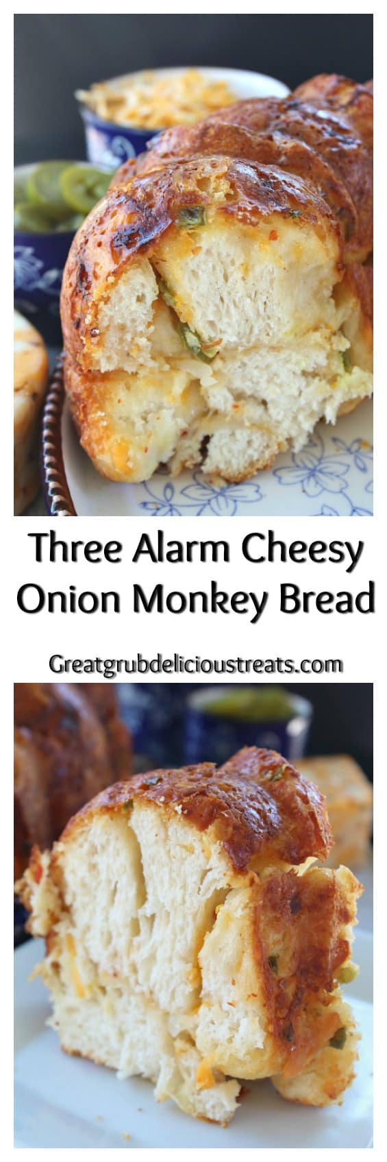 Three Alarm Cheesy Onion Monkey Bread