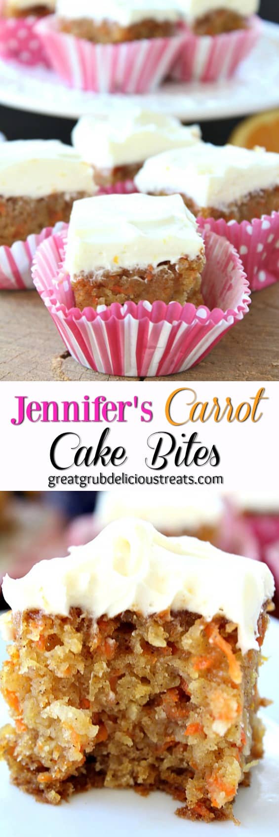 Jennifer's Carrot Cake Bites
