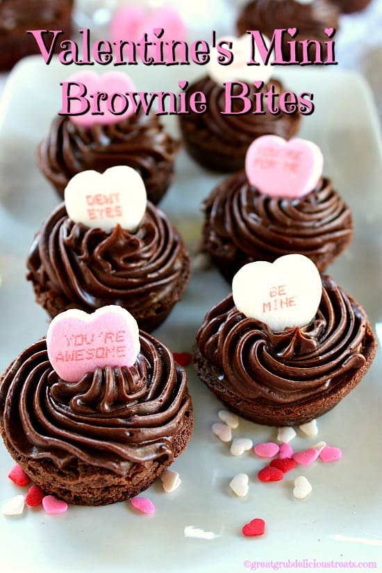 Valentine's Mini Brownie Bites