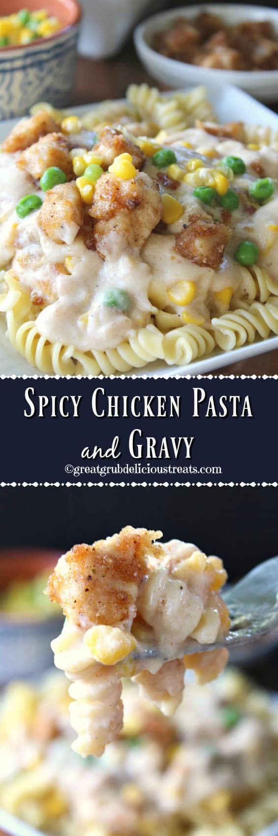 Spicy Chicken Pasta and Gravy
