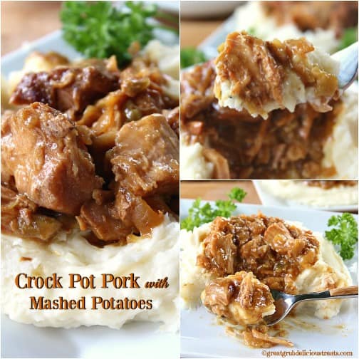 Crock Pot Pork with Mashed Potatoes