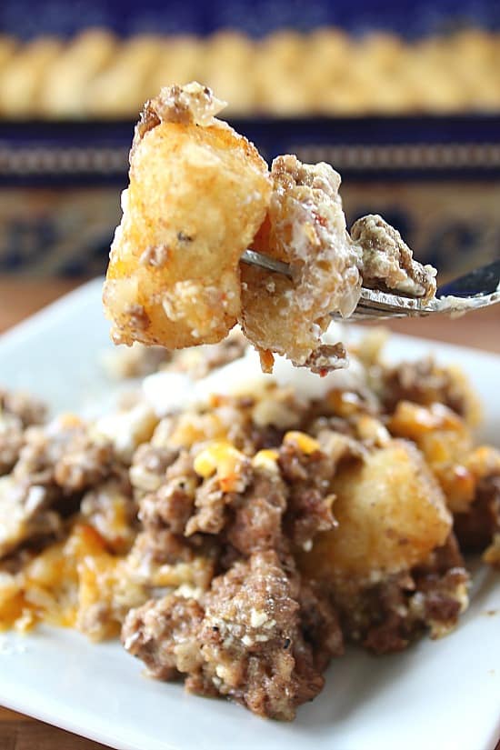 Spicy Tater Tot Casserole