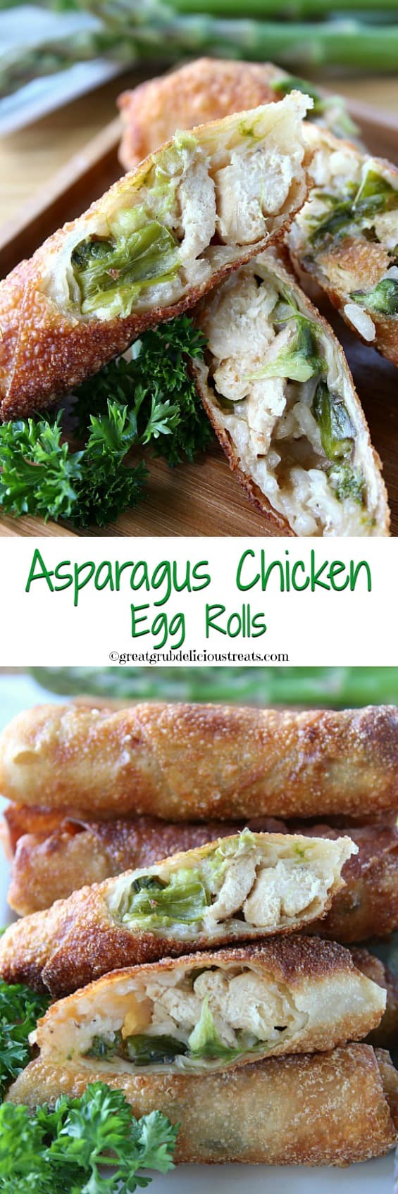 Asparagus Chicken Egg Rolls