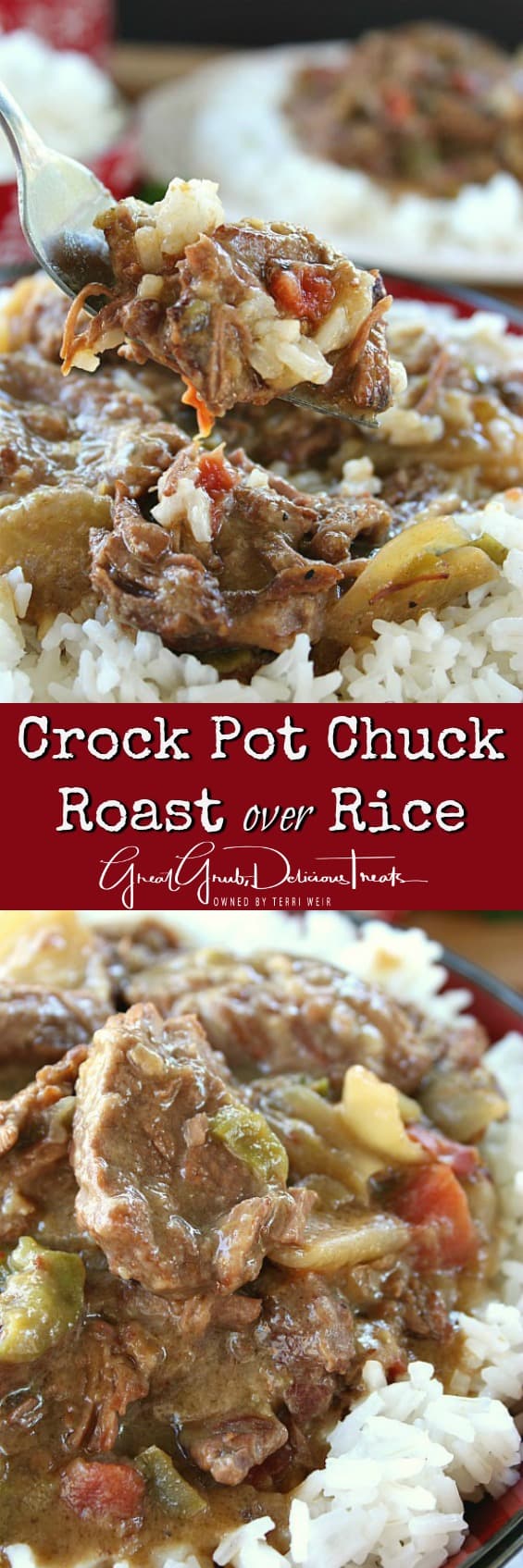 Crock Pot Chuck Roast Over Rice