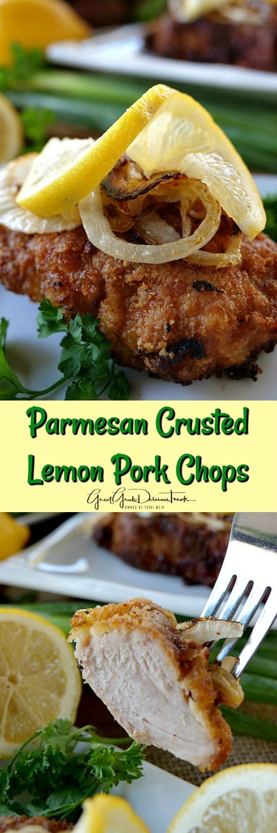 Parmesan Crusted Lemon Pork Chops