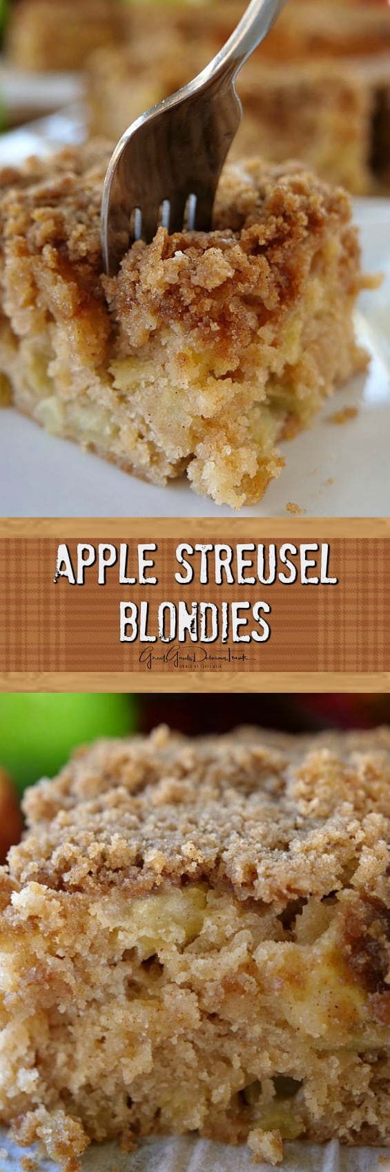 Apple Streusel Blondies