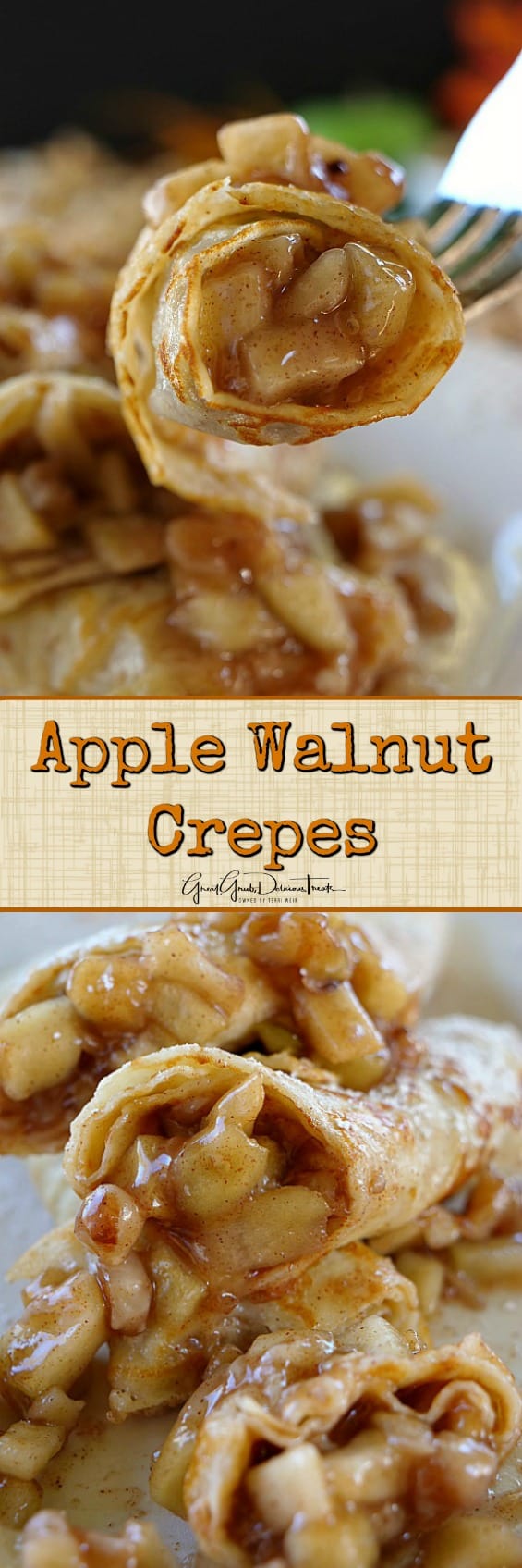 Apple Walnut Crepes