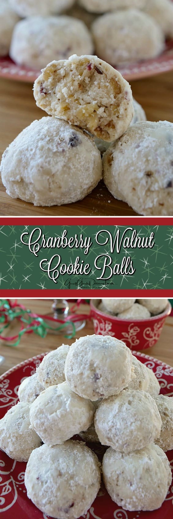 Cranberry Walnut Cookie Balls