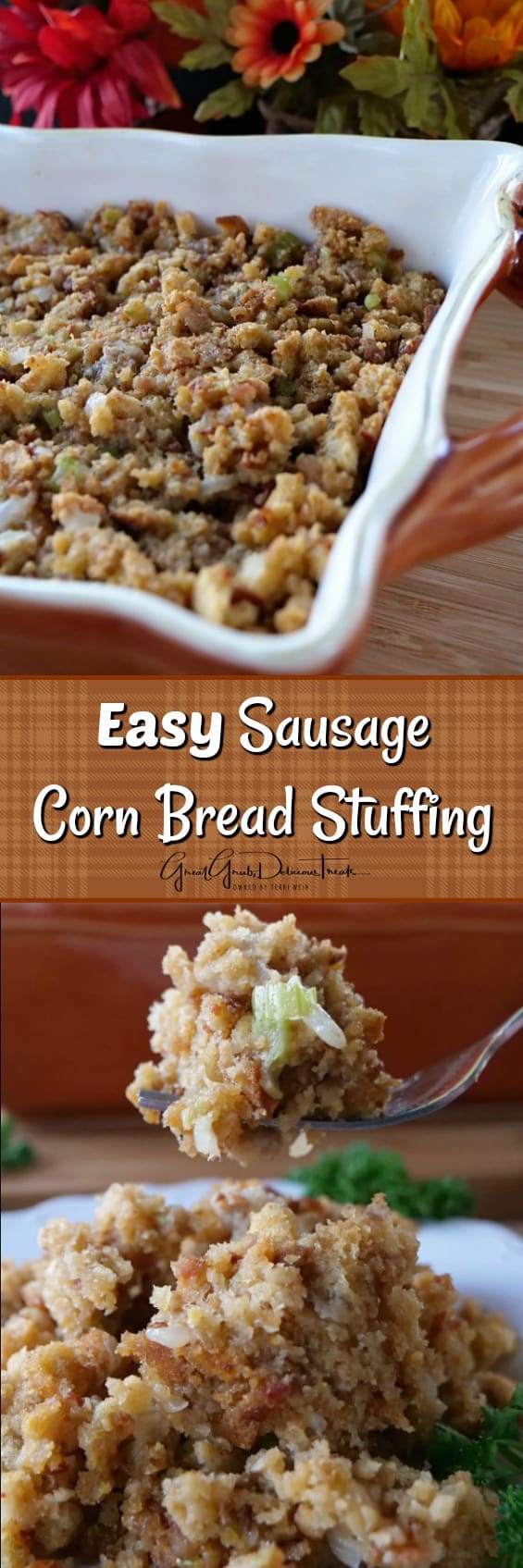 Easy Sausage Corn Bread Stuffing