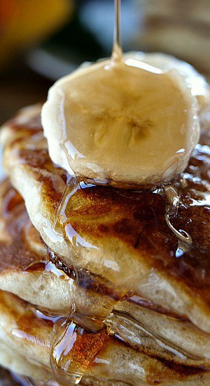 Fluffy Banana Pancakes