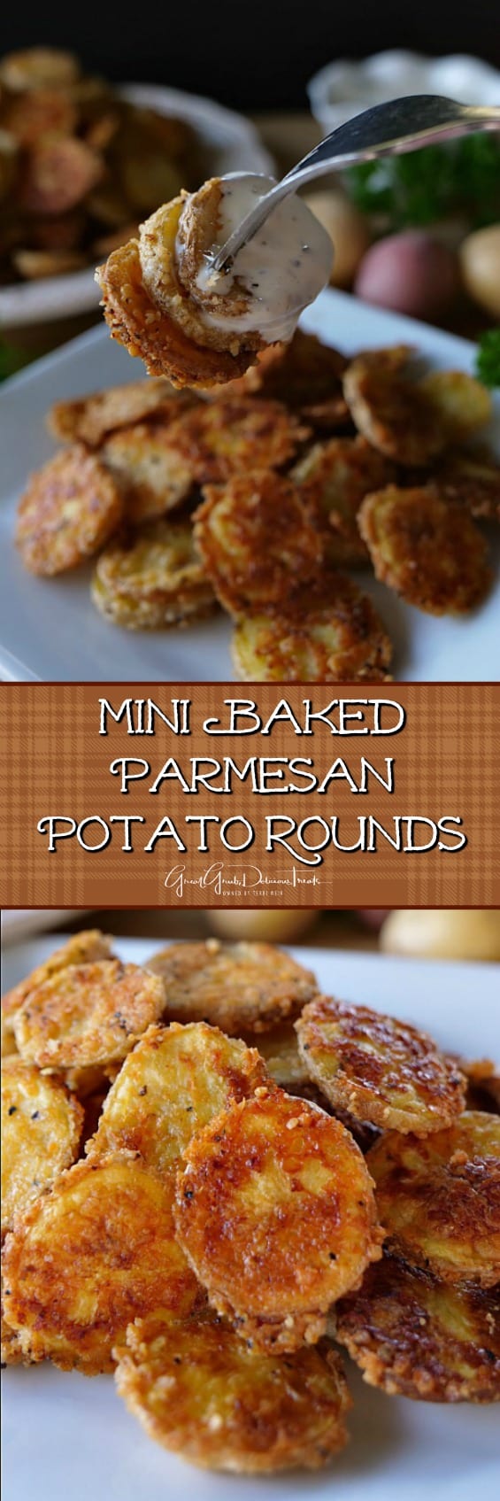 Mini Baked Parmesan Potato Rounds