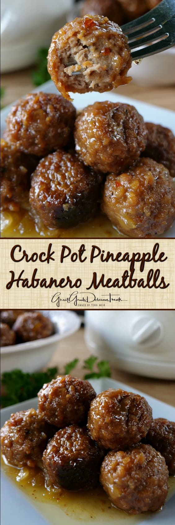 Crock Pot Pineapple Habanero Meatballs