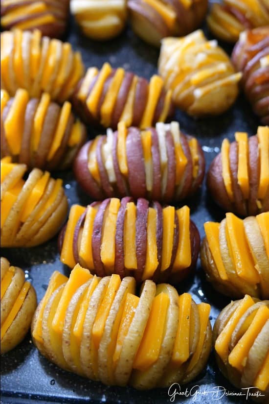Bite-Size Hasselback Potatoes
