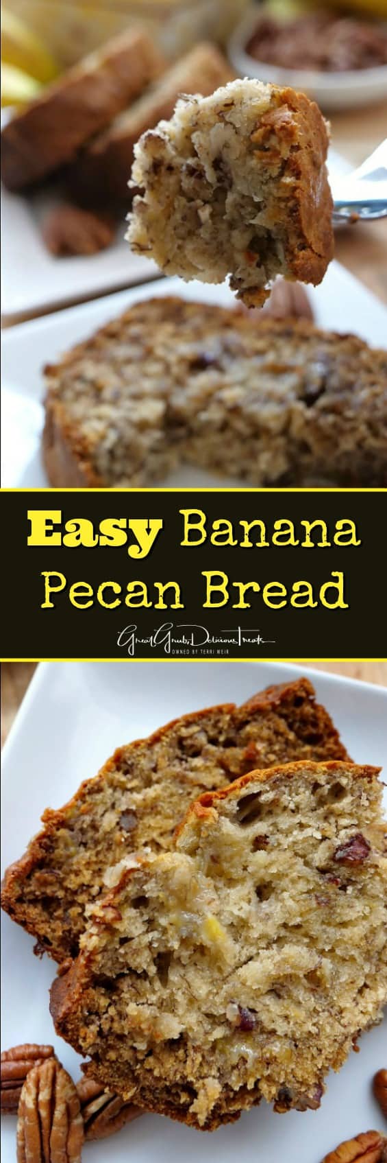 Easy Banana Pecan Bread