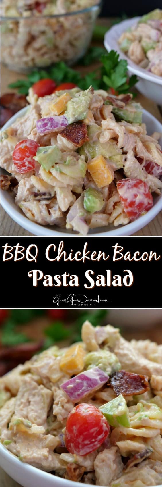 Barbecue Chicken Bacon Pasta Salad