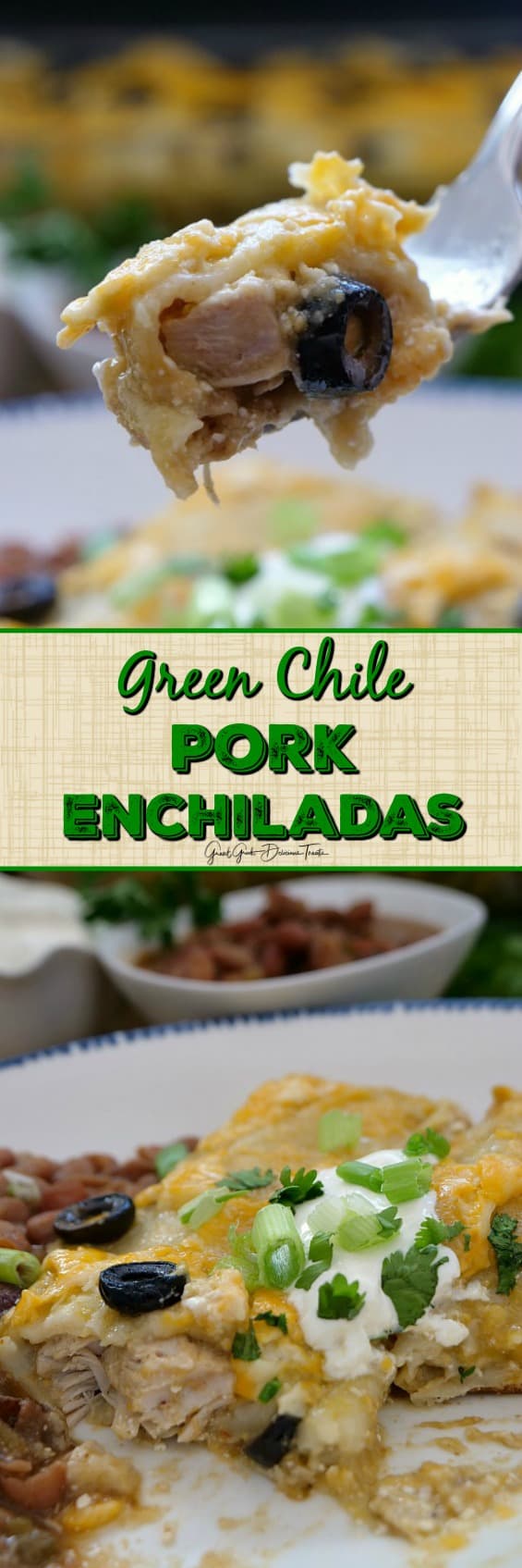Green Chile Pork Enchiladas