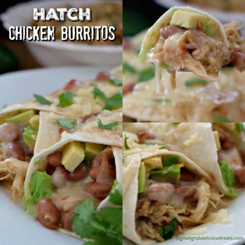Hatch Chicken Burritos