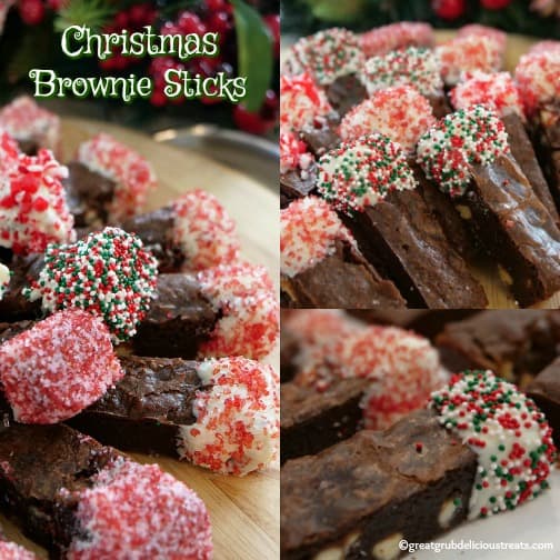 Christmas Brownie Sticks