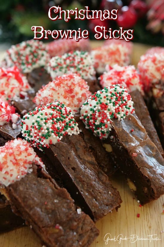 Christmas Brownie Sticks
