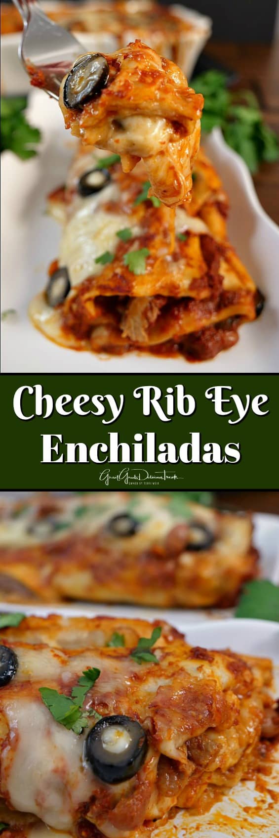 Cheesy Rib Eye Enchiladas