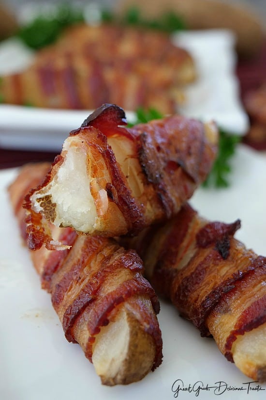 Bacon Wrapped Potato Wedges