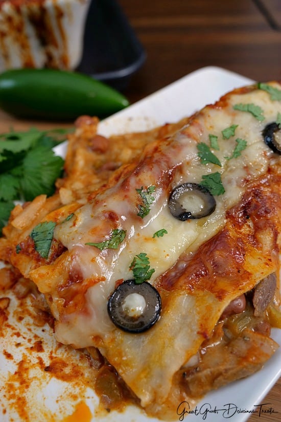 Cheesy Rib Eye Enchiladas