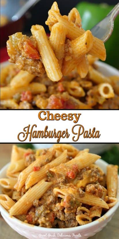 Cheesy Hamburger Pasta - Great Grub, Delicious Treats