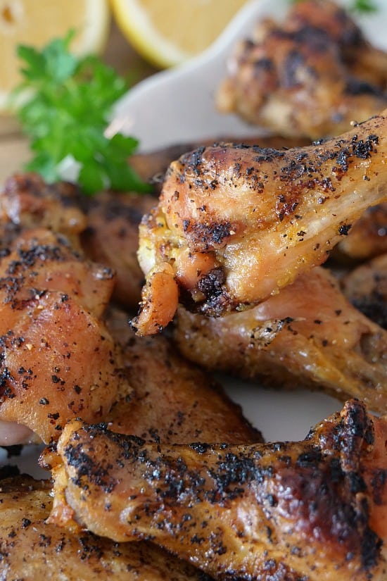 These Lemon Pepper Chicken Wings are baked, crispy, deliciously flavored with lemon pepper seasoning, baked to perfection.