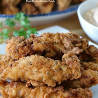 These chicken fried pork fingers are incredibly tasty, seasoned just right and fried to perfection.