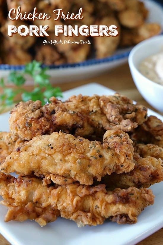 These chicken fried pork fingers are incredibly tasty, seasoned just right and fried to perfection.