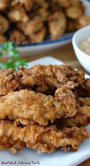 These Chicken Fried Pork Fingers are delicious strips of pork seasoned with the perfect blend of spices then fried to perfection.