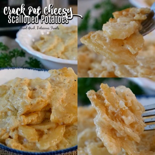 Crock Pot Cheesy Scalloped Potatoes