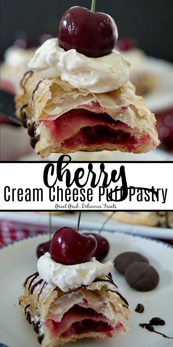 Cherry Cream Cheese Puff Pastry