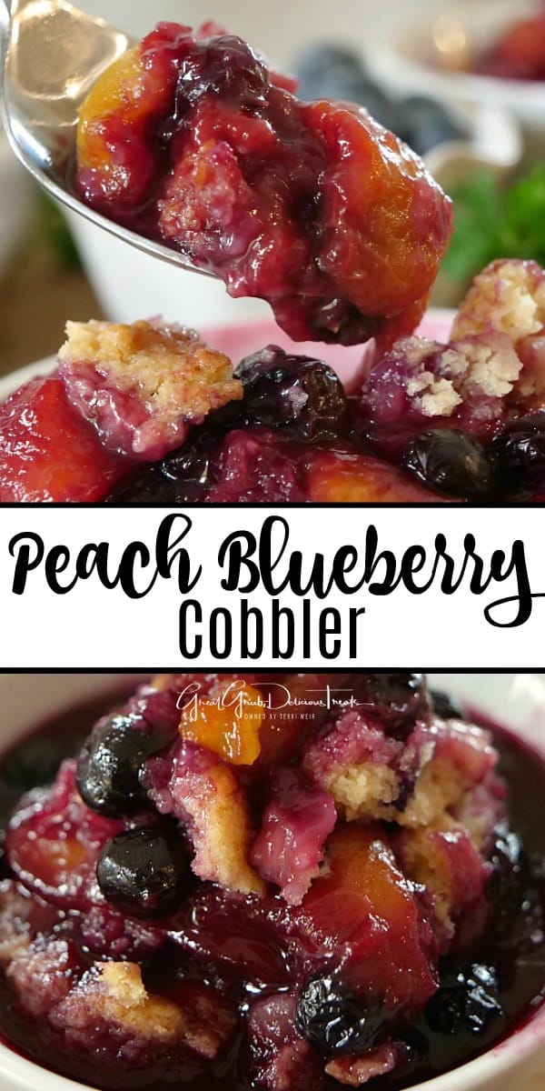 Peach Blueberry Cobbler
