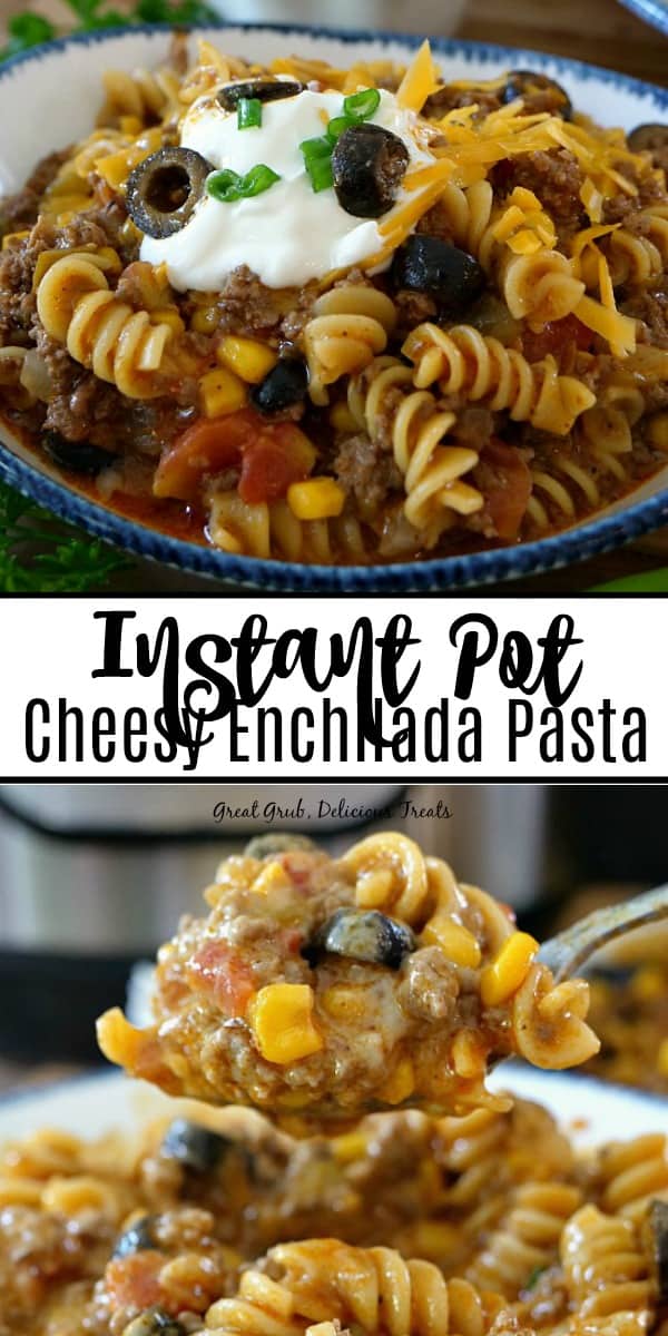 Instant Pot Cheesy Enchilada Pasta