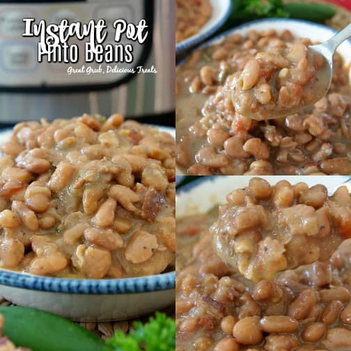 Instant Pot Pinto Beans are a delicious and easy way to cook beans without pre-soaking first.