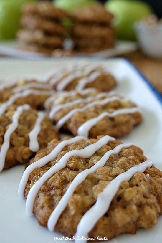 Apple Walnut Oatmeal Cookies
