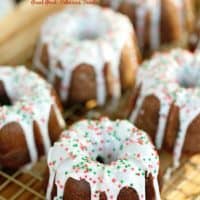 Gingerbread Mini Bundt Cakes