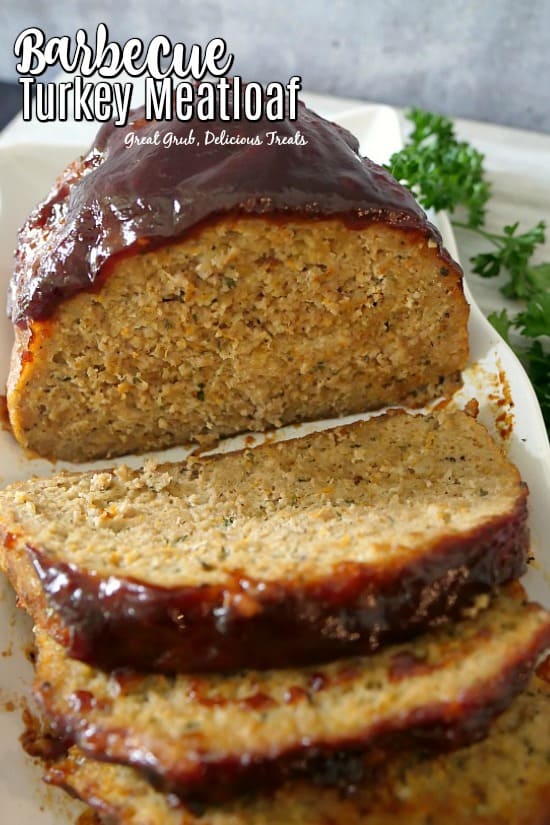 Barbecue Turkey Meatloaf is full of delicious flavor, topped with barbecue sauce and baked to perfection.