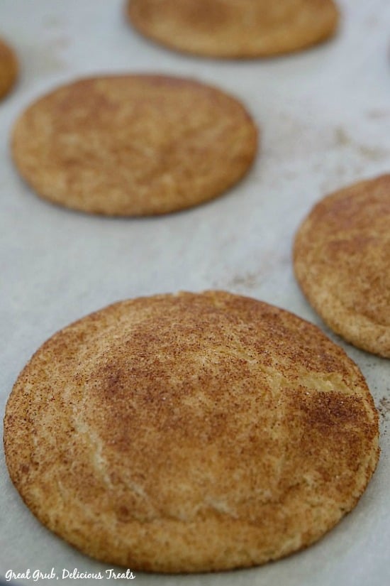 Snickerdoodle Cookies are known for being chewy which is due to the cream of tartar used.