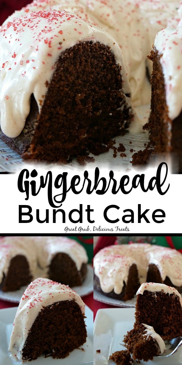 Gingerbread Bundt Cake with Cream Cheese Frosting Recipe - Something Swanky