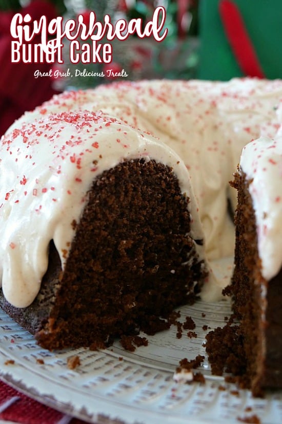 Gingerbread Bundt Cake is a moist and delicious cake with all the warm flavors of the holidays. 