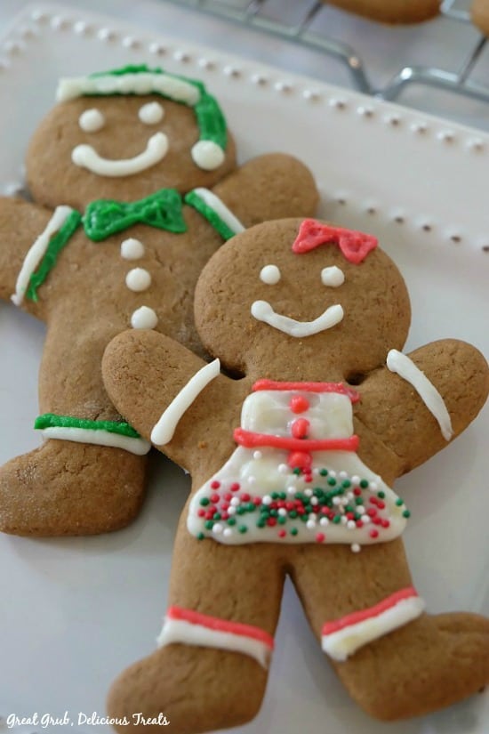 Gingerbread Cookies are deliciously flavored and are soft and chewy.